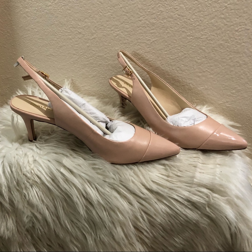 Enzo Angiolini pointed toe slingback heel